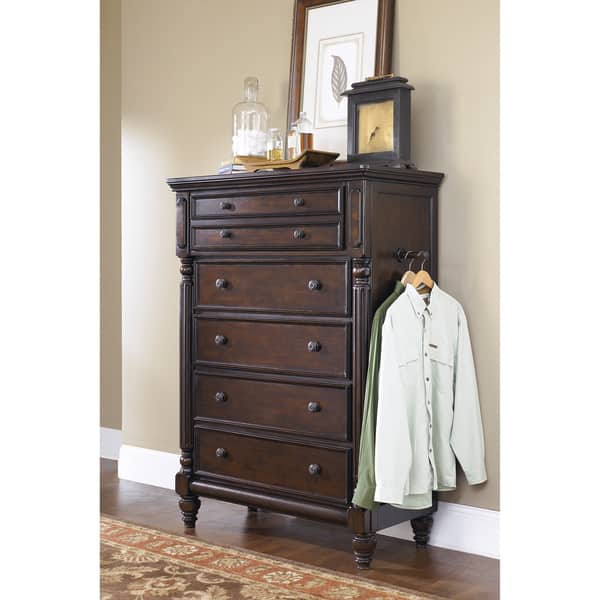 Signature Designs by Ashley 'Key Town' Dark Brown Dresser Bed Bath