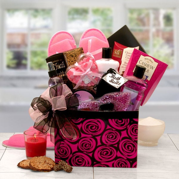 A Spa Day Getaway Gift Box Bath Gift Baskets