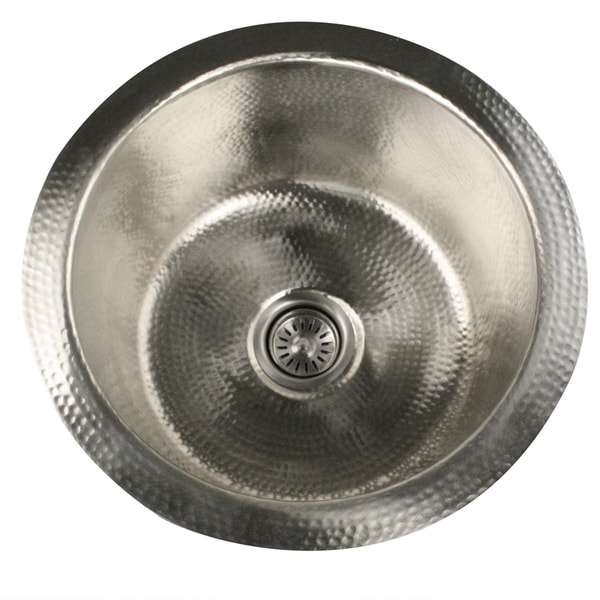 Highpoint Collection Round Hammered Undermount Bar / Prep Sink in Satin