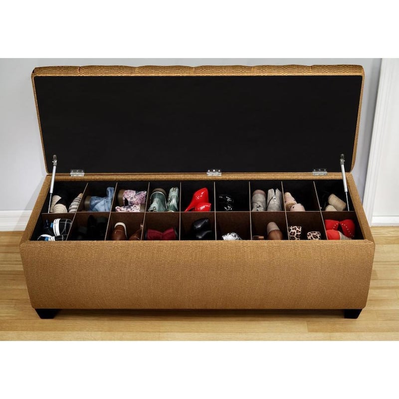 The Sole Candice Fawn Secret Shoe Storage Bench