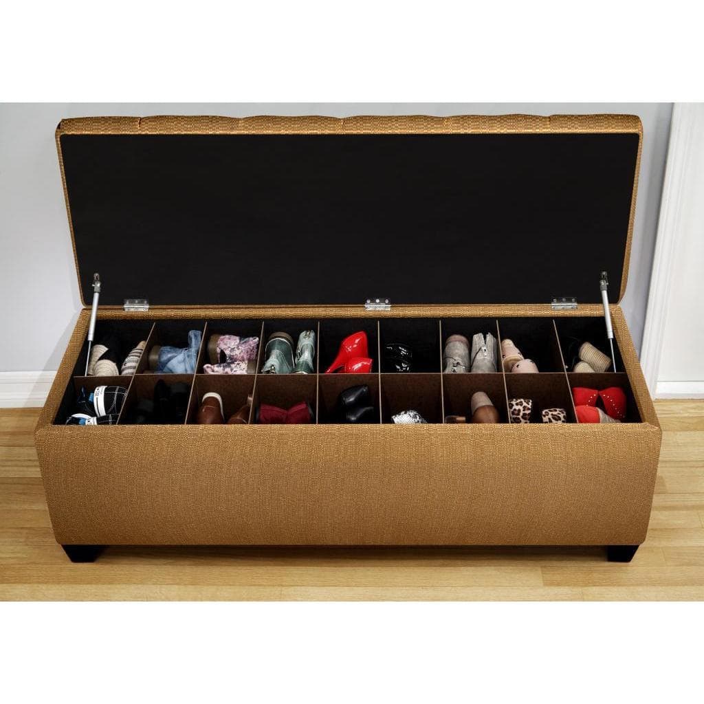 The Sole Candice Fawn Secret Shoe Storage Bench