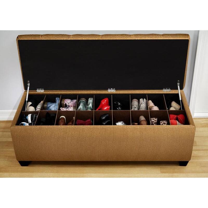 The Sole Candice Fawn Secret Shoe Storage Bench