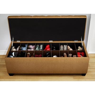 The Sole Candice Fawn Secret Shoe Storage Bench
