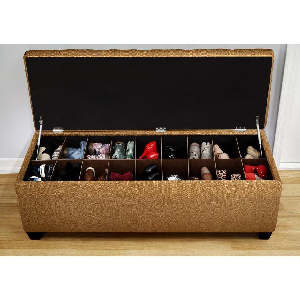 The Sole Candice Fawn Secret Shoe Storage Bench