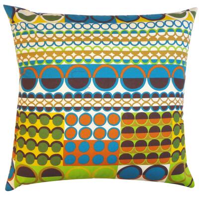 Johari Blue Polka-dot 20x20-inch Pillow - 20 x 20