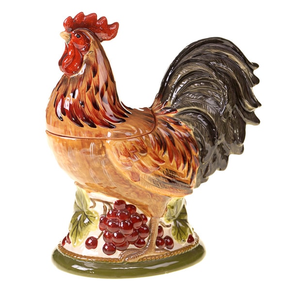 Certified International 11.75-inch Tuscan Rooster 3-D ...