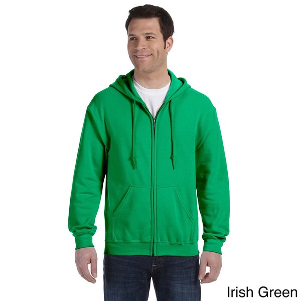 gildan men's full zip hooded sweatshirt