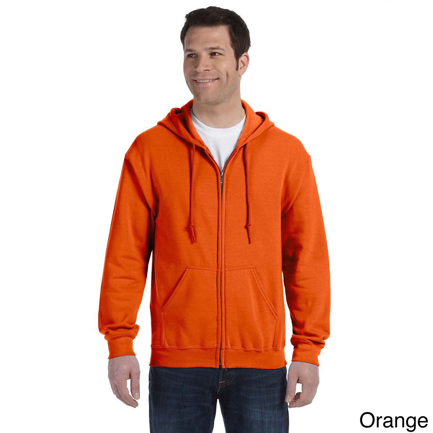 gildan men's fleece zip hooded sweatshirt