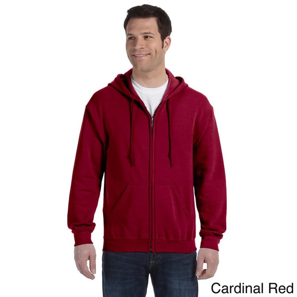 gildan men's fleece zip hooded sweatshirt