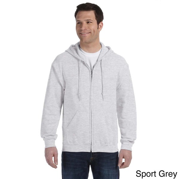 gildan men's fleece zip hooded sweatshirt