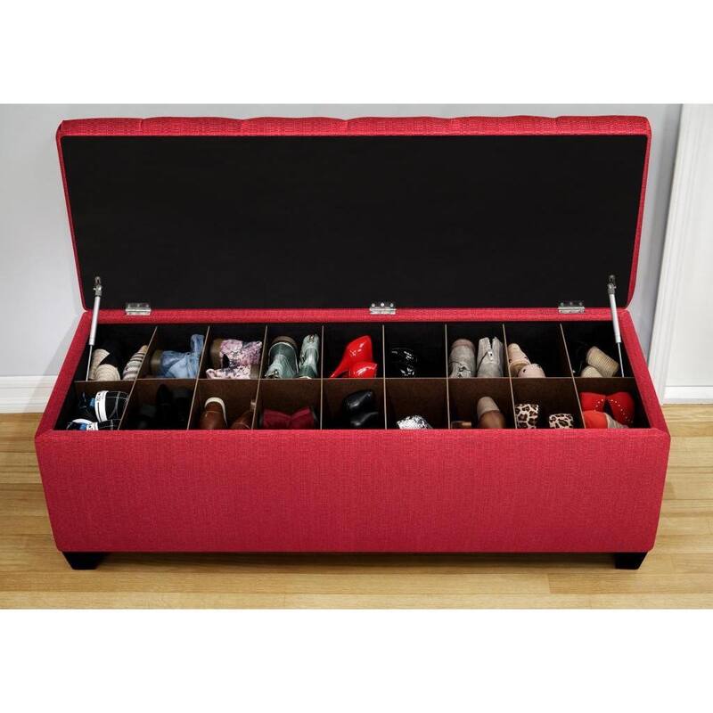 The Sole Candice Tulip Secret Shoe Storage Bench