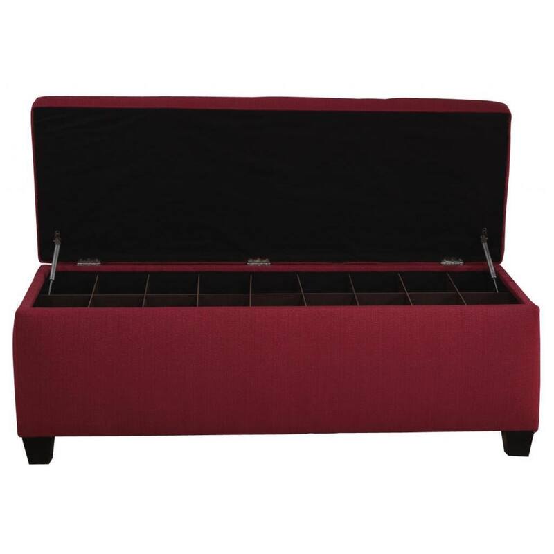 The Sole Candice Tulip Secret Shoe Storage Bench - Pink Large