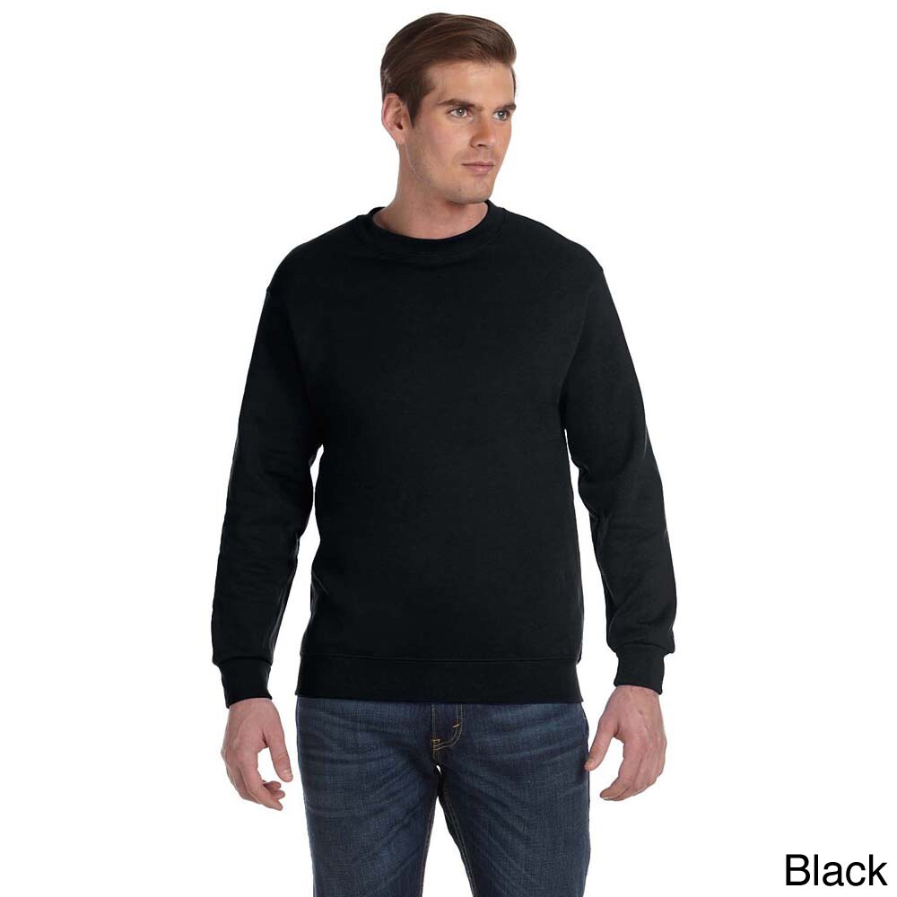 Gildan Gildan Mens Dryblend 50/50 Fleece Crew Sweater Black Size XXL