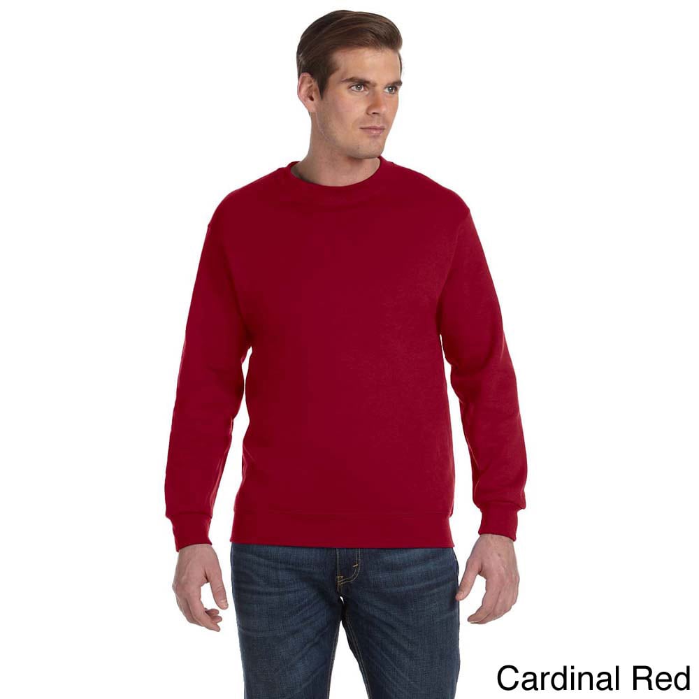 Gildan Gildan Mens Dryblend 50/50 Fleece Crew Sweater Red Size XXL