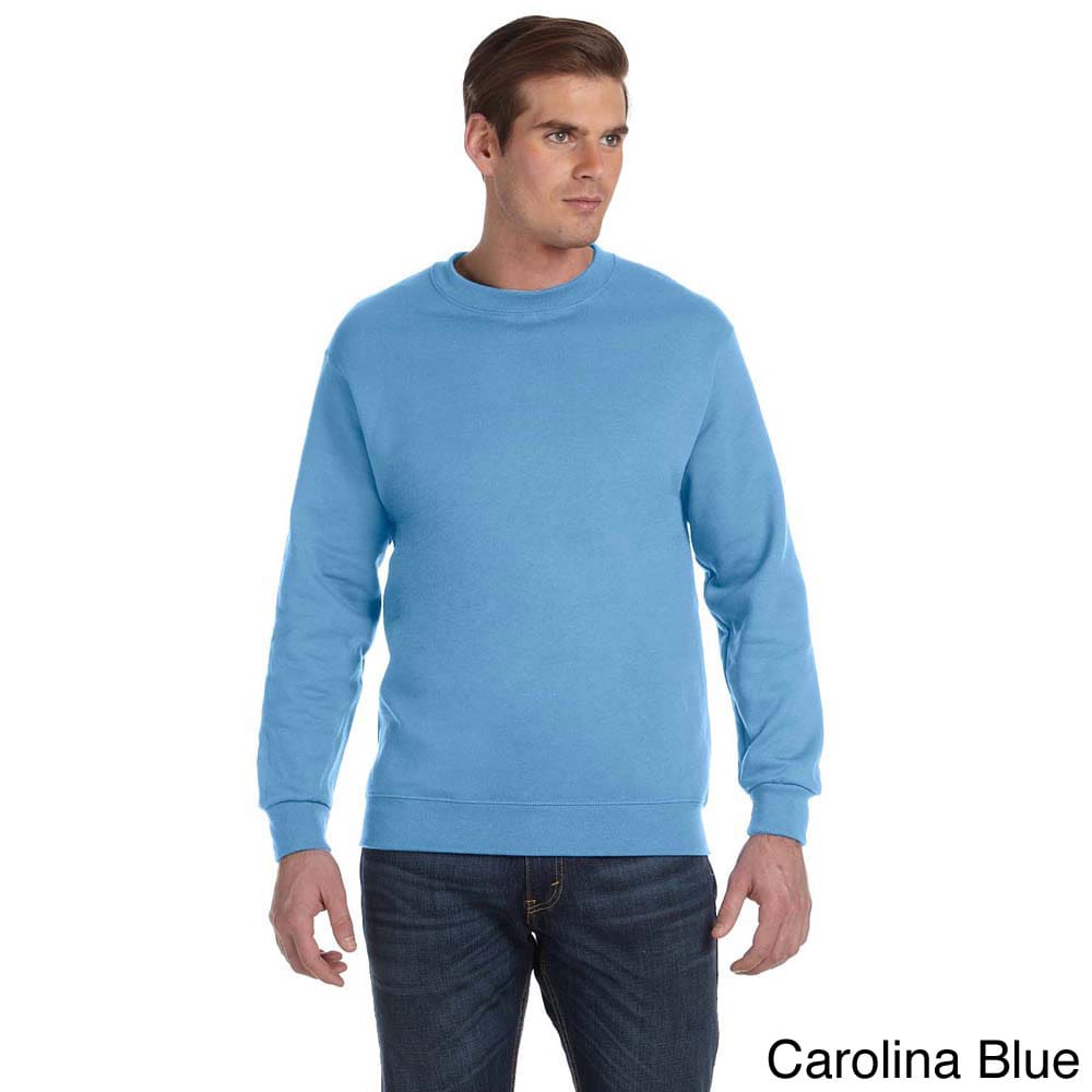 Gildan Gildan Mens Dryblend 50/50 Fleece Crew Sweater Blue Size XXL