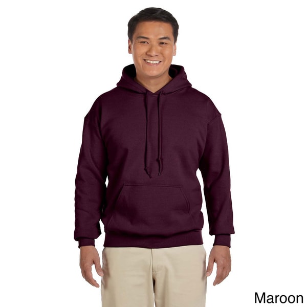 gildan men's heavy blend fleece hooded sweatshirt