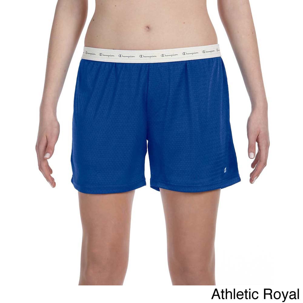 Champion Champion Womens Mesh 5 inch Shorts Blue Size L (12  14)