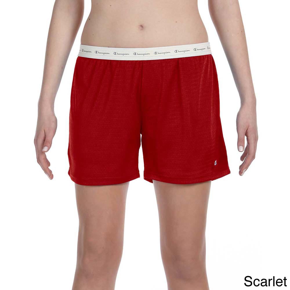 Champion Champion Womens Mesh 5 inch Shorts Red Size L (12  14)