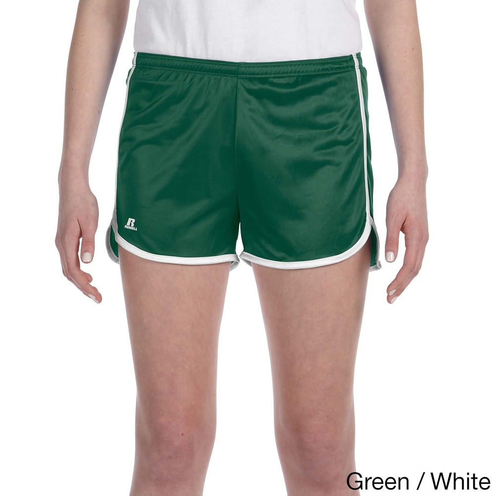 dark green running shorts