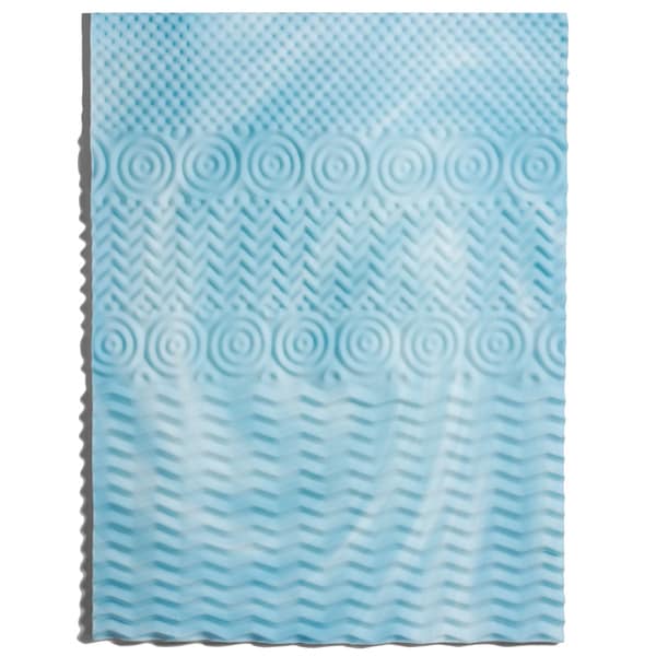 Orthopedic Bed Pad 5-Zone Authentic Comfort 2-Inch Foam Mattress Topper 6 Sizes