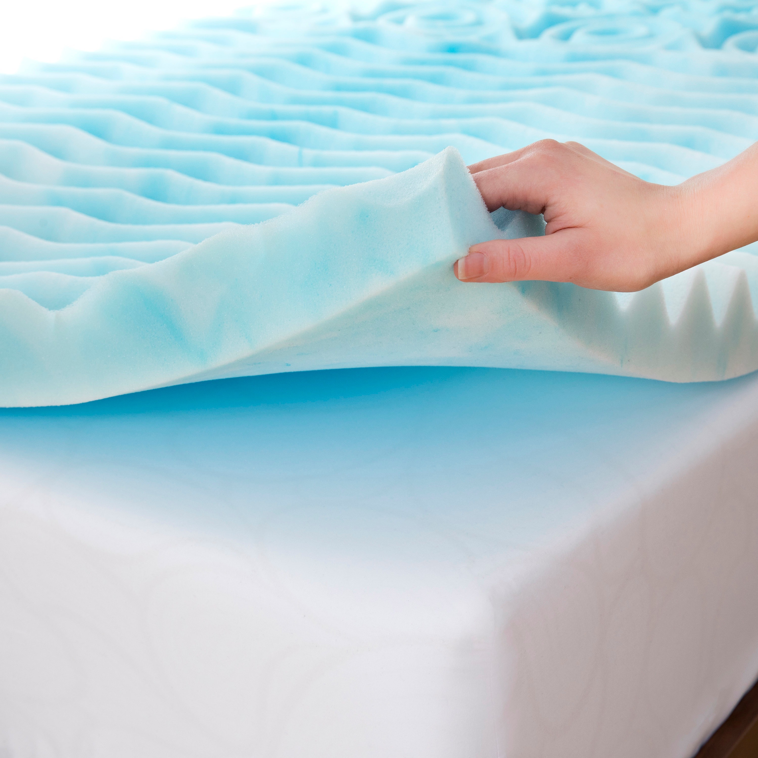 Shop 3 Inch 5 Zone Orthopedic Foam Mattress Topper Free Shipping