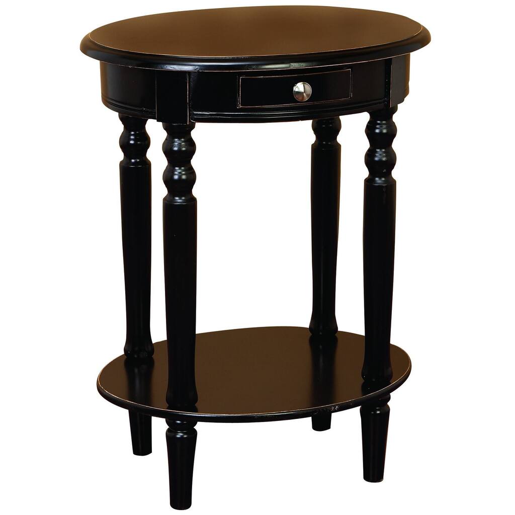 Wood Oval Accent Table