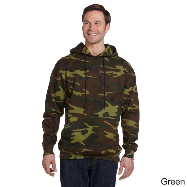 Shop Men's Camouflage Hooded Sweatshirt - On Sale - Free Shipping On ...