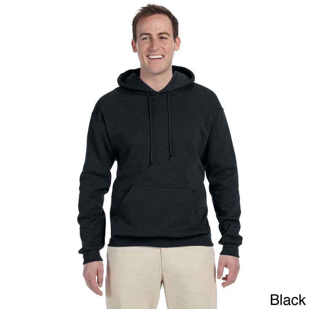 Mens 50/50 8 ounce Nublend Fleece Hooded Sweatshirt