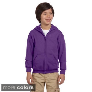 Gildan Youth Heavy Blend 50/50 Full zip Hooded Sweatshirt   16324753