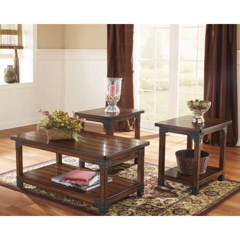 Murphy Medium Brown Occasional Tables (Set of 3)