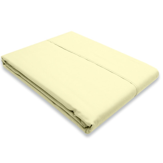 Alok International Eygptian Cotton Percale 350 Thread Count Fitted Sheet Set Tan Size Full