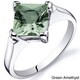 preview thumbnail 9 of 12, Oravo Sterling Silver Princess-cut Gemstone Solitaire Rhodium Finished Ring