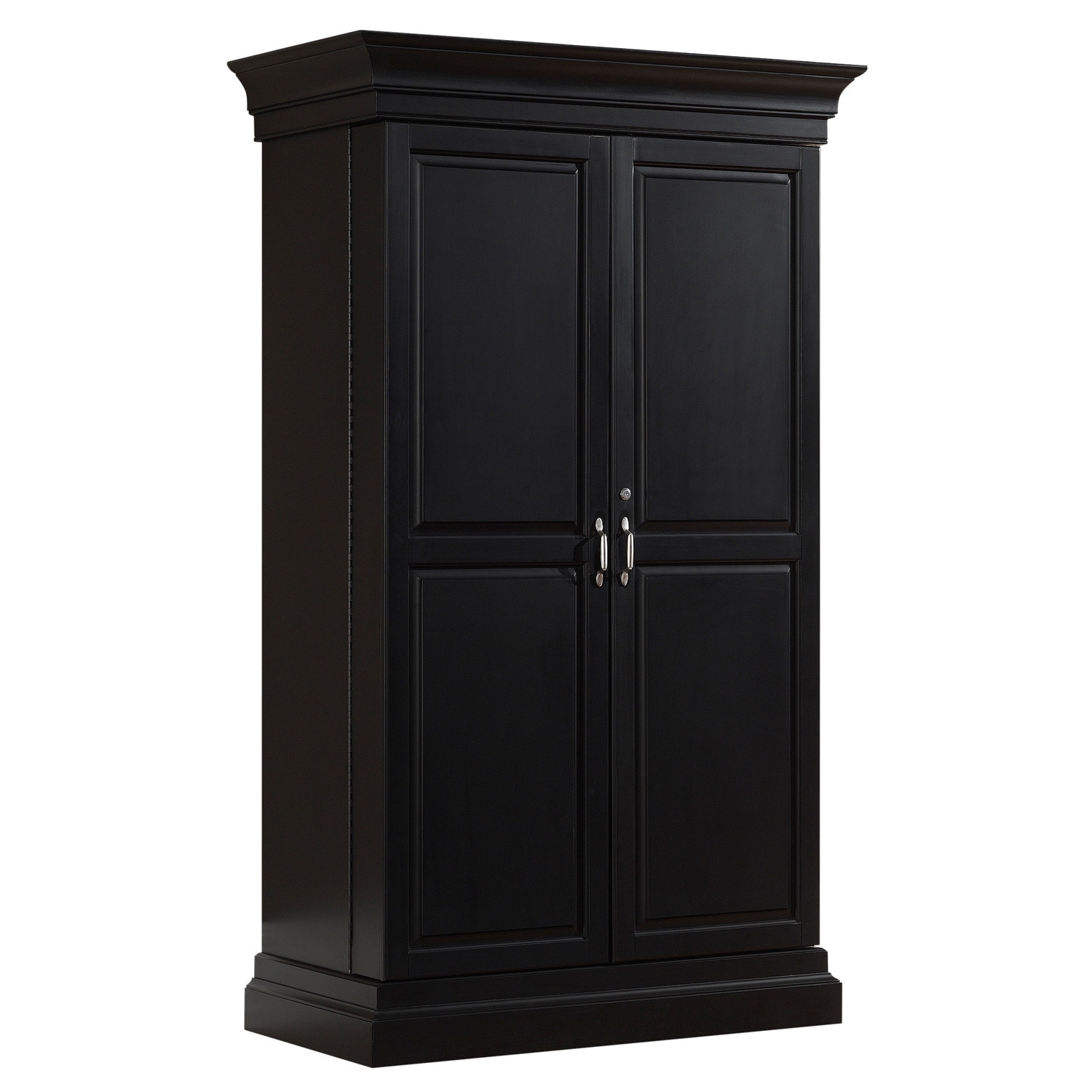 Shop Ashley Heights Black Stain Home Bar Wine Cabinet On Sale