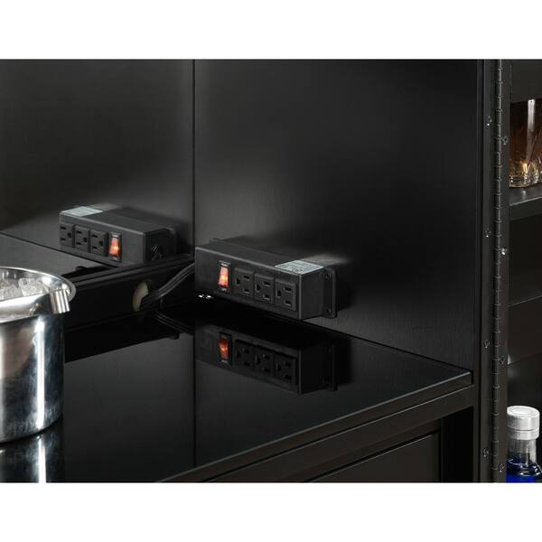 Ashley Heights Black Stain Home Bar Wine Cabinet On Black Stain Home Bar Wine Cabinet