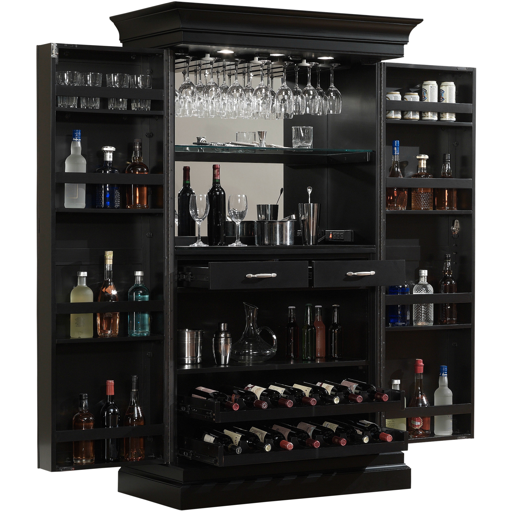 Ashley Heights Home Bar Wine Cabinet Overstock 9144232