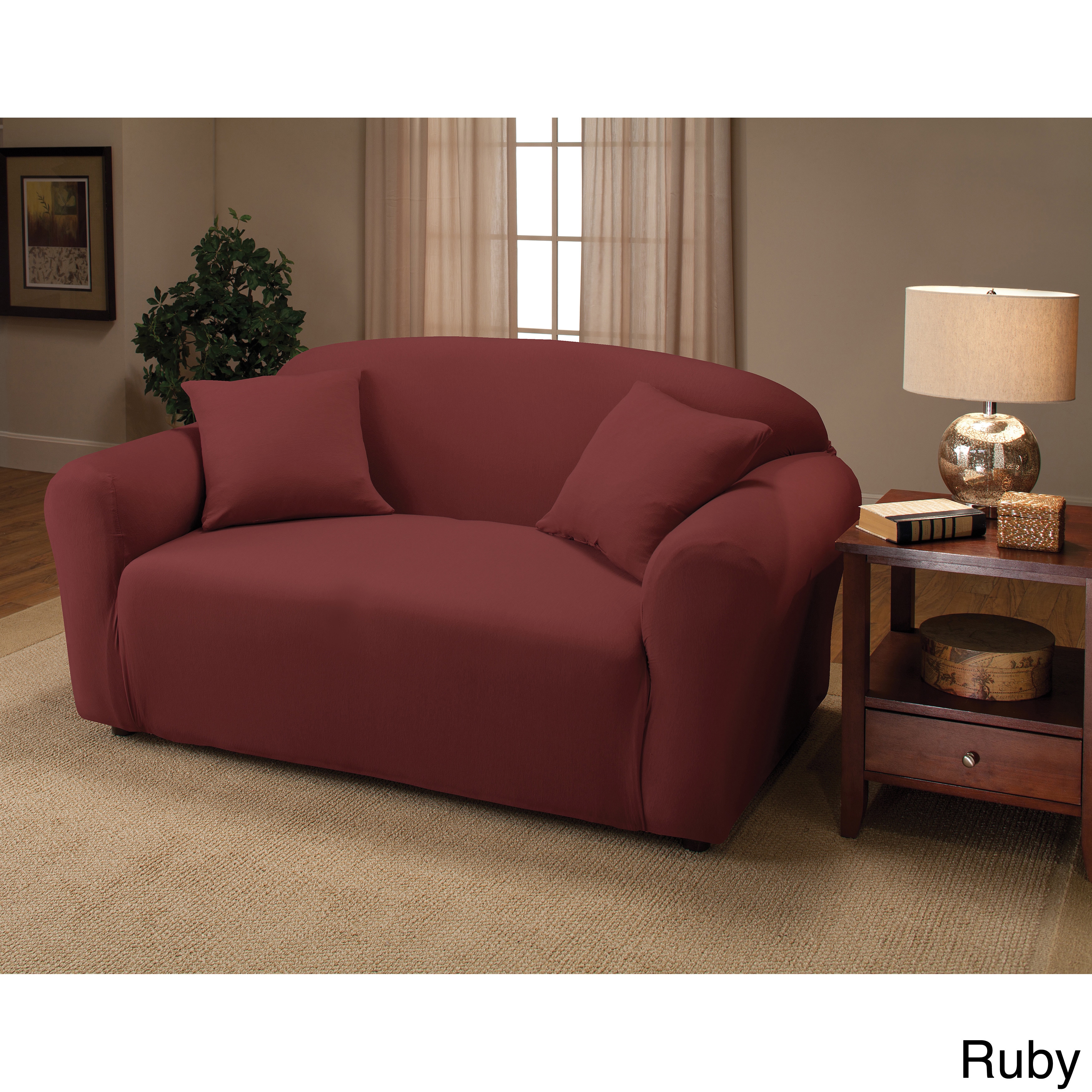 Stretch Jersey Loveseat Slipcover