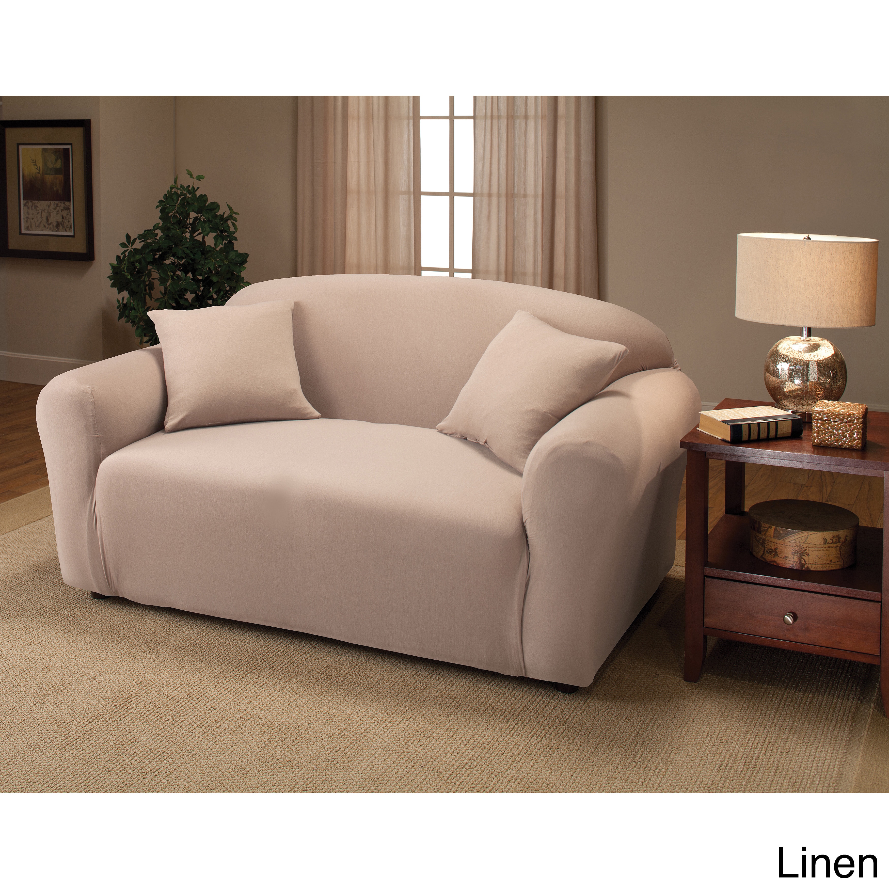 Stretch Jersey Loveseat Slipcover