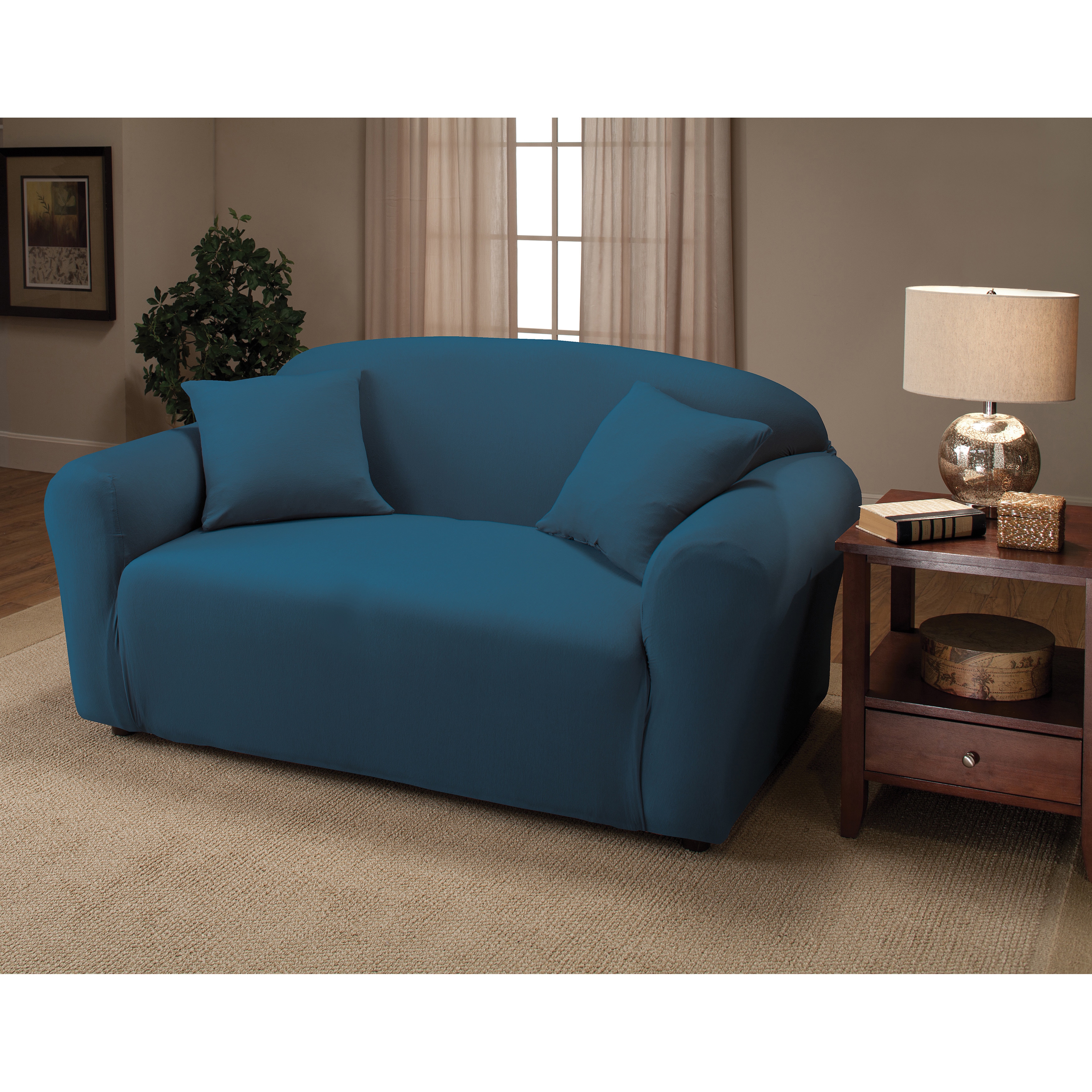 Stretch Jersey Loveseat Slipcover