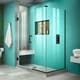 preview thumbnail 34 of 45, DreamLine Unidoor Plus 52 in. W x 30 3/8 in. D x 72 in. H Frameless Hinged Shower Enclosure - 30.38" x 52" Oil Rubbed Bronze Finish