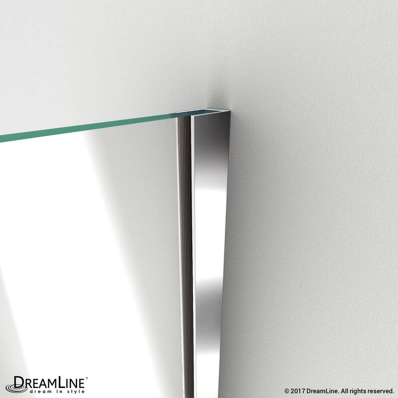 DreamLine Unidoor Plus 52 1/2 in. W x 30 3/8 in. D x 72 in. H Frameless Hinged Shower Enclosure - 30.38" x 52.5"