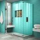 preview thumbnail 32 of 42, DreamLine Unidoor Plus 56 1/2 in. W x 30 3/8 in. D x 72 in. H Frameless Hinged Shower Enclosure - 30.38" x 56.5" 30.38" D x 72" H - Oil Rubbed Bronze Finish