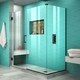 preview thumbnail 35 of 42, DreamLine Unidoor Plus 58 1/2 in. W x 30 3/8 in. D x 72 in. H Frameless Hinged Shower Enclosure - 30.38" x 58.5" 30.38" D x 72" H - Satin