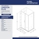 preview thumbnail 43 of 42, DreamLine Unidoor Plus 59 in. W x 30 3/8 in. D x 72 in. H Frameless Hinged Shower Enclosure - 30.38" x 59"