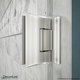 preview thumbnail 18 of 42, DreamLine Unidoor Plus 59 in. W x 30 3/8 in. D x 72 in. H Frameless Hinged Shower Enclosure - 30.38" x 59"