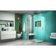 preview thumbnail 5 of 43, DreamLine Unidoor Plus 40 in. W x 30 3/8 in. D x 72 in. H Frameless Hinged Shower Enclosure - 30.38" x 40" Chrome Finish
