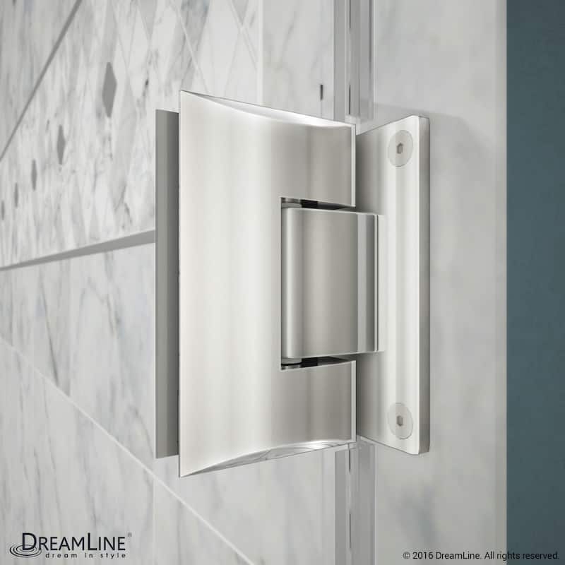 DreamLine Unidoor Plus 40 in. W x 30 3/8 in. D x 72 in. H Frameless Hinged Shower Enclosure - 30.38" x 40"