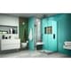 preview thumbnail 33 of 43, DreamLine Unidoor Plus 40 in. W x 30 3/8 in. D x 72 in. H Frameless Hinged Shower Enclosure - 30.38" x 40"