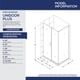 preview thumbnail 44 of 44, DreamLine Unidoor Plus 45 in. W x 30 3/8 in. D x 72 in. H Frameless Hinged Shower Enclosure - 30.38" x 45"