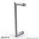 preview thumbnail 25 of 44, DreamLine Unidoor Plus 46 in. W x 30 3/8 in. D x 72 in. H Frameless Hinged Shower Enclosure - 30.38" x 46"