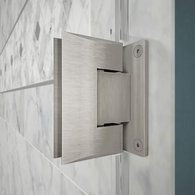 DreamLine Unidoor Plus 46 1/2 in. W x 30 3/8 in. D x 72 in. H Frameless Hinged Shower Enclosure - 30.38" x 46.5"